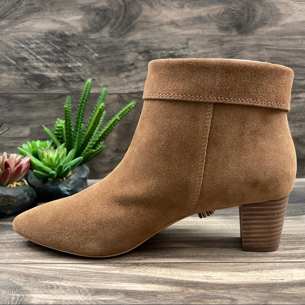 NIB Lucky Brand Zakina Side Fringe Ankle Bootie - Picture 7 of 11
